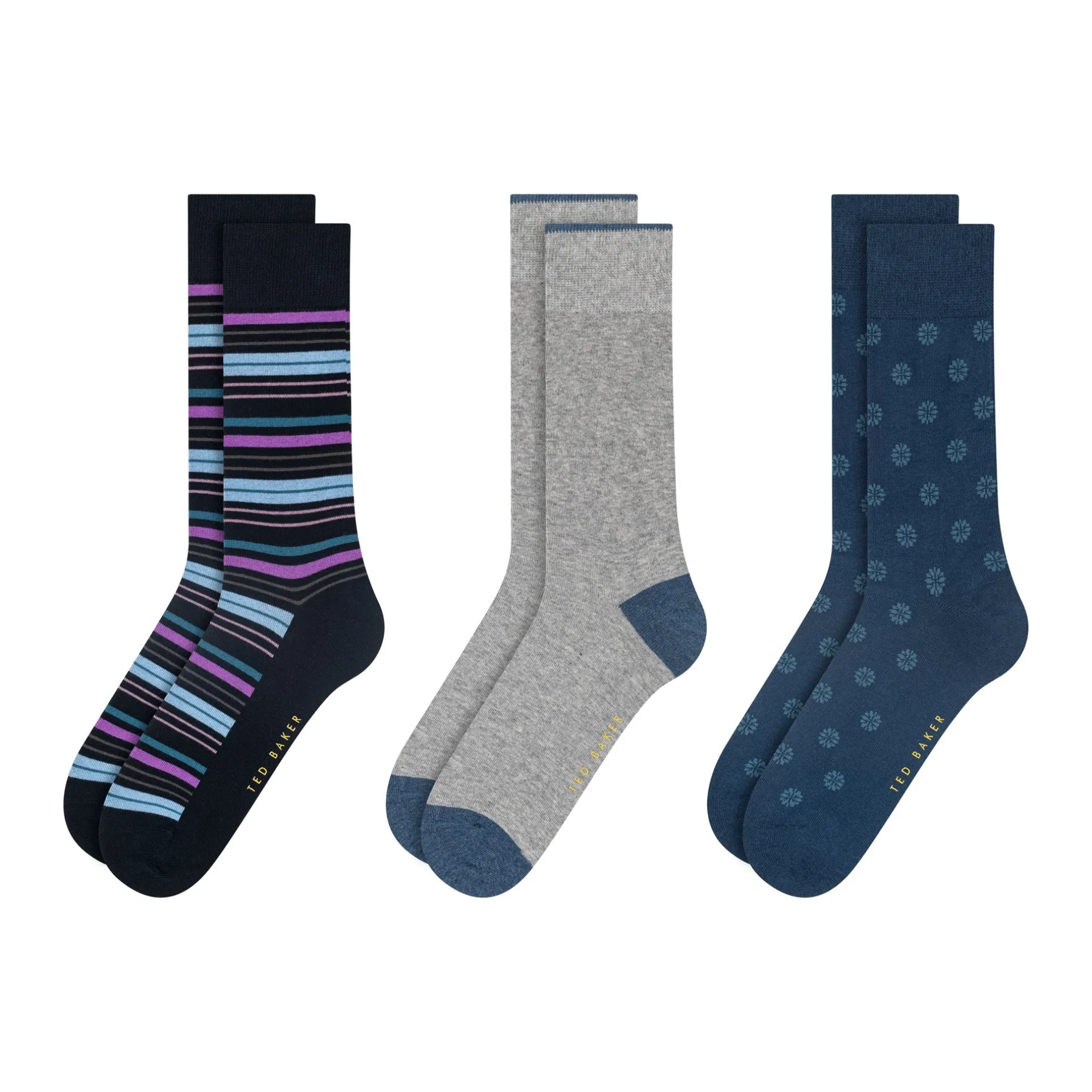 United Legwear & Apparel Co. Sämtliches Zubehör|Socken<3er-Pack bedruckte Crew Socken