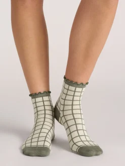 United Legwear & Apparel Co. Sämtliches Zubehör|Socken<3er-Pack gemischte Rüschen-Knöchelsocken
