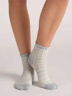 United Legwear & Apparel Co. Sämtliches Zubehör|Socken<3er-Pack gemischte Rüschen-Knöchelsocken