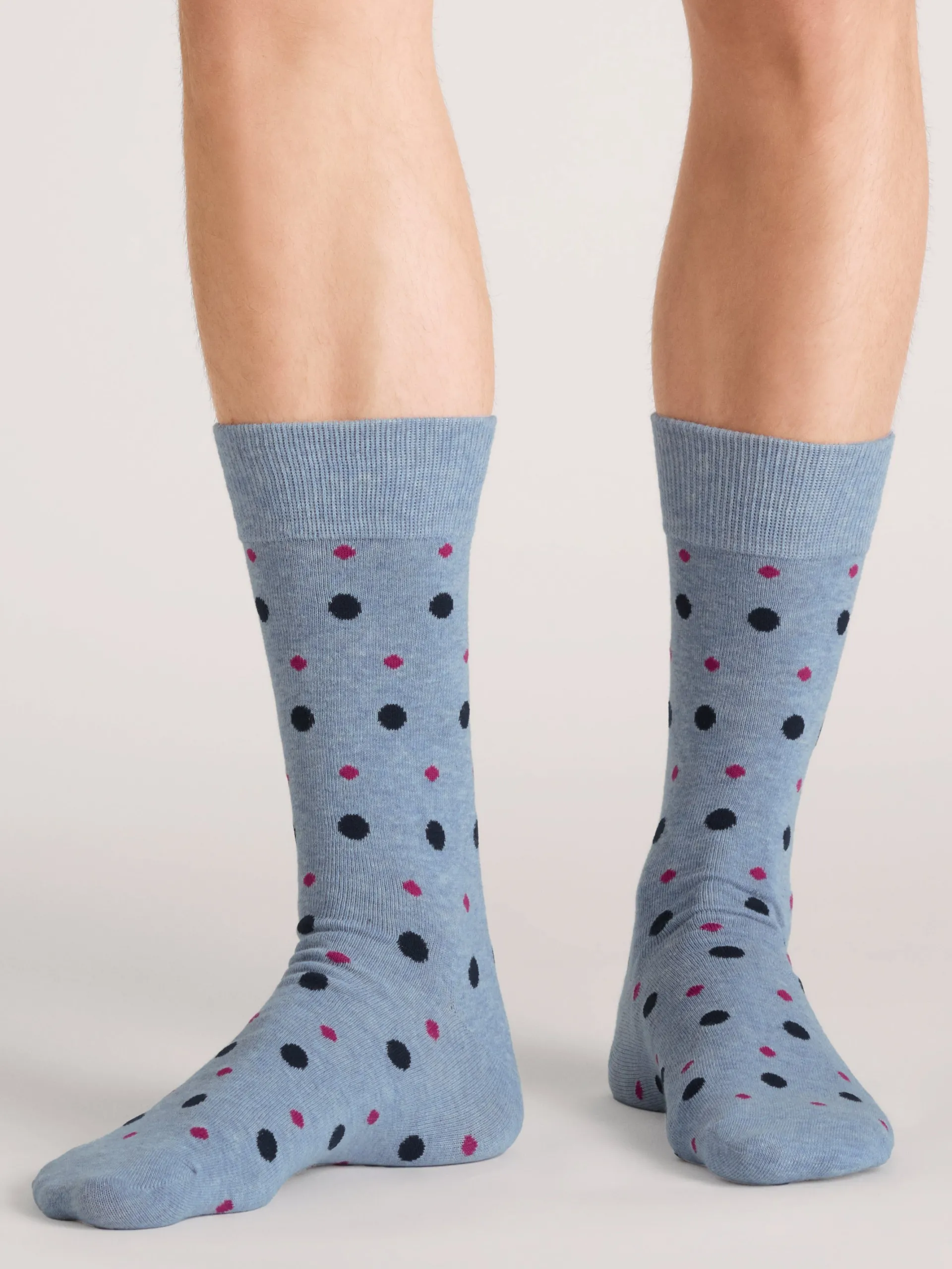 United Legwear & Apparel Co. Sämtliches Zubehör|Socken<3er-Pack gepunktete und gestreifte Socken aus Baumwollmischgewebe