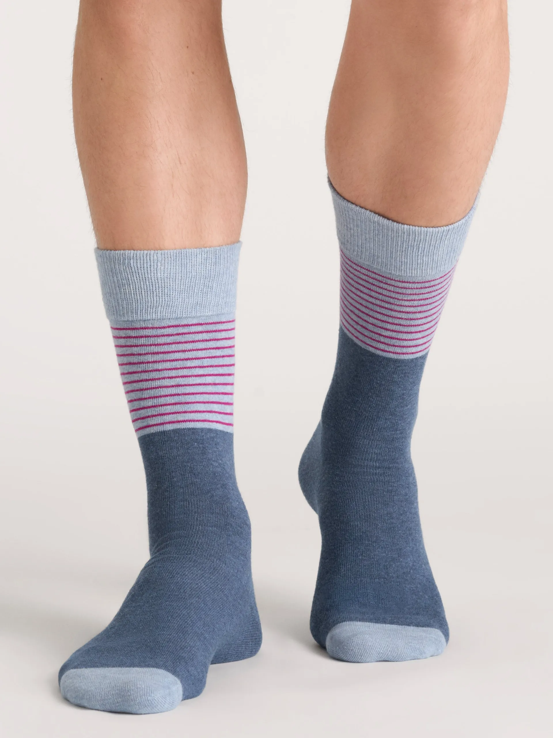United Legwear & Apparel Co. Sämtliches Zubehör|Socken<3er-Pack gepunktete und gestreifte Socken aus Baumwollmischgewebe