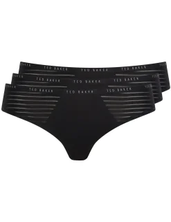 Licensee Pie 2 Brands Nachtwäsche & Dessous|Nachtwäsche & Dessous<3er-Pack gestreifte, unsichtbare Netz-Slips