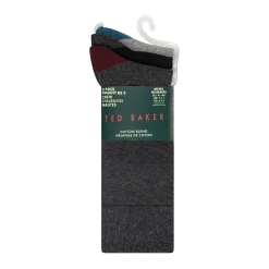 United Legwear & Apparel Co. Sämtliches Zubehör|Socken<3er-Pack kontrastfarbene Socken mit Fersen- und Zehenbereich