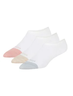 United Legwear & Apparel Co. Sämtliches Zubehör|Socken<3er-Pack kontrastfarbene Zehenkappen-Sneakersocken