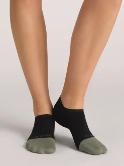 United Legwear & Apparel Co. Sämtliches Zubehör|Socken<3er-Pack kontrastfarbene Zehenkappen-Sneakersocken