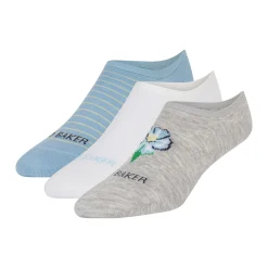 United Legwear & Apparel Co. Sämtliches Zubehör|Socken<3er-Pack kontrastfarbene Zehenkappen-Sneakersocken