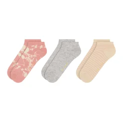 United Legwear & Apparel Co. Sämtliches Zubehör|Socken<3er-Pack kontrastfarbene Zehenkappen-Sneakersocken