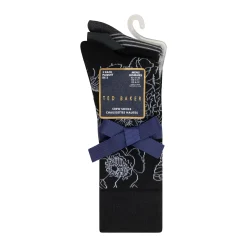 United Legwear & Apparel Co. Sämtliches Zubehör|Socken<3er-Pack Socken mit Blumenmuster