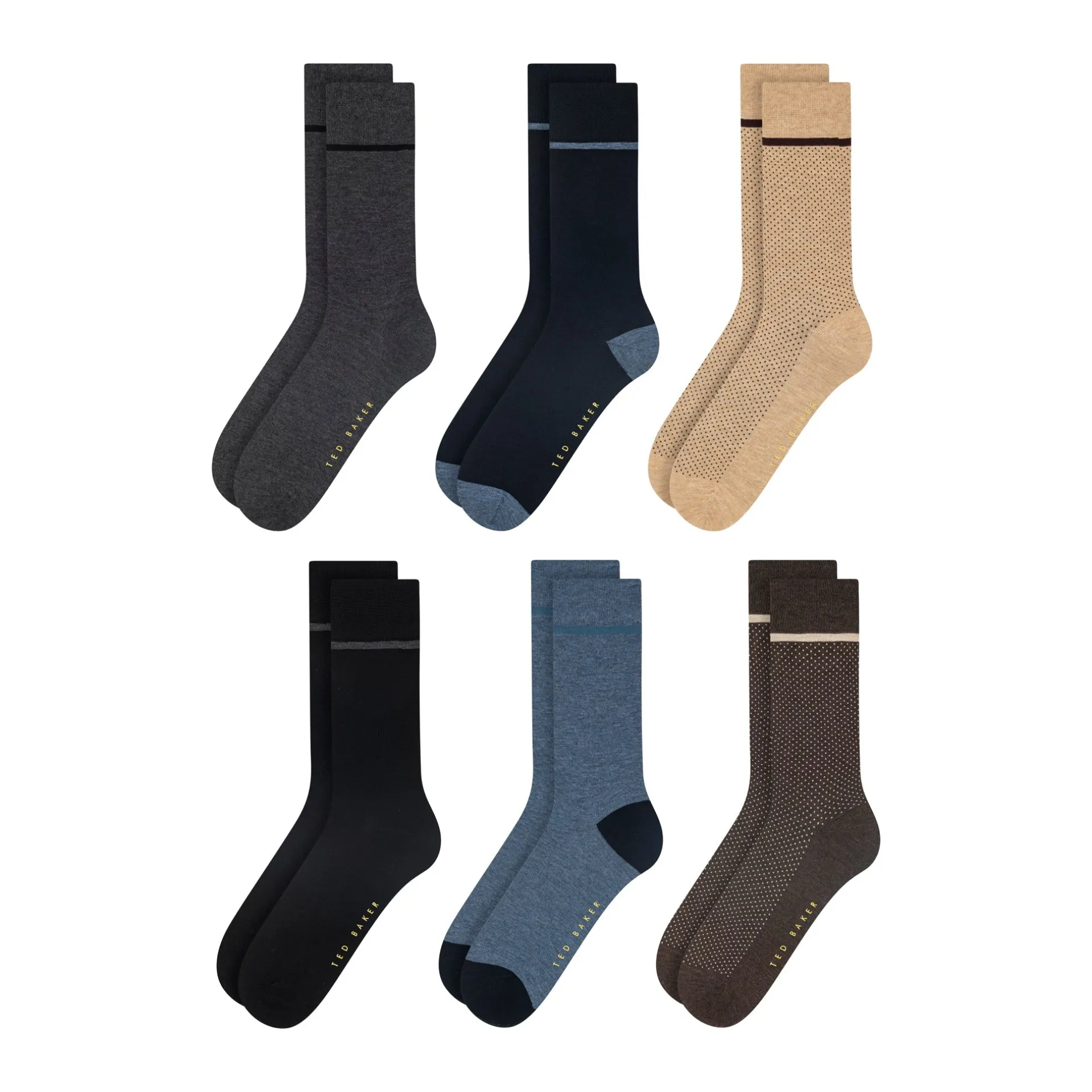 United Legwear & Apparel Co. Sämtliches Zubehör|Socken<6er-Packung Baumwollmischgewebe-Socken
