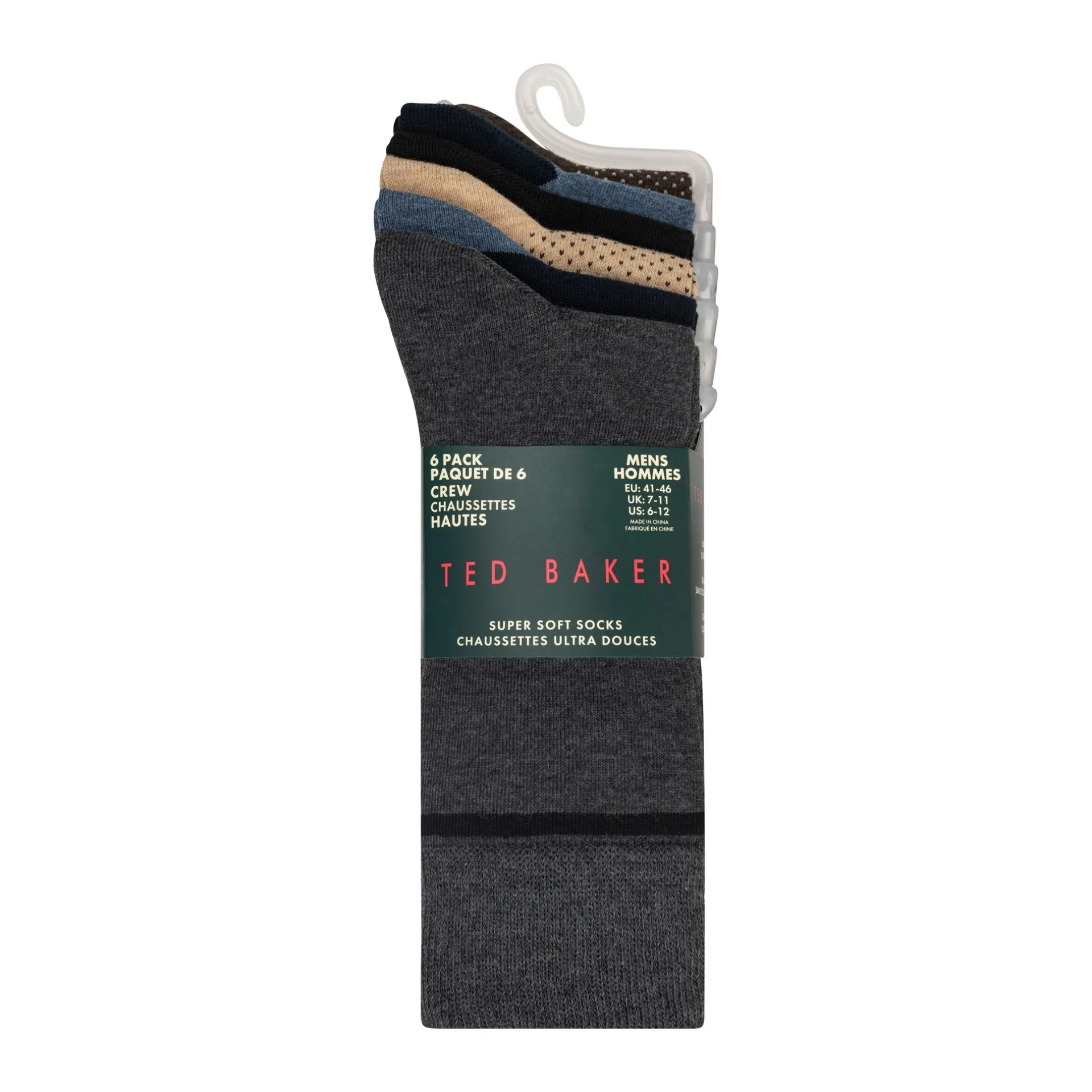 United Legwear & Apparel Co. Sämtliches Zubehör|Socken<6er-Packung Baumwollmischgewebe-Socken
