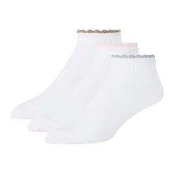 United Legwear & Apparel Co. Sämtliches Zubehör|Socken<3er-Packung kurze, gewellte Knöchelsocken