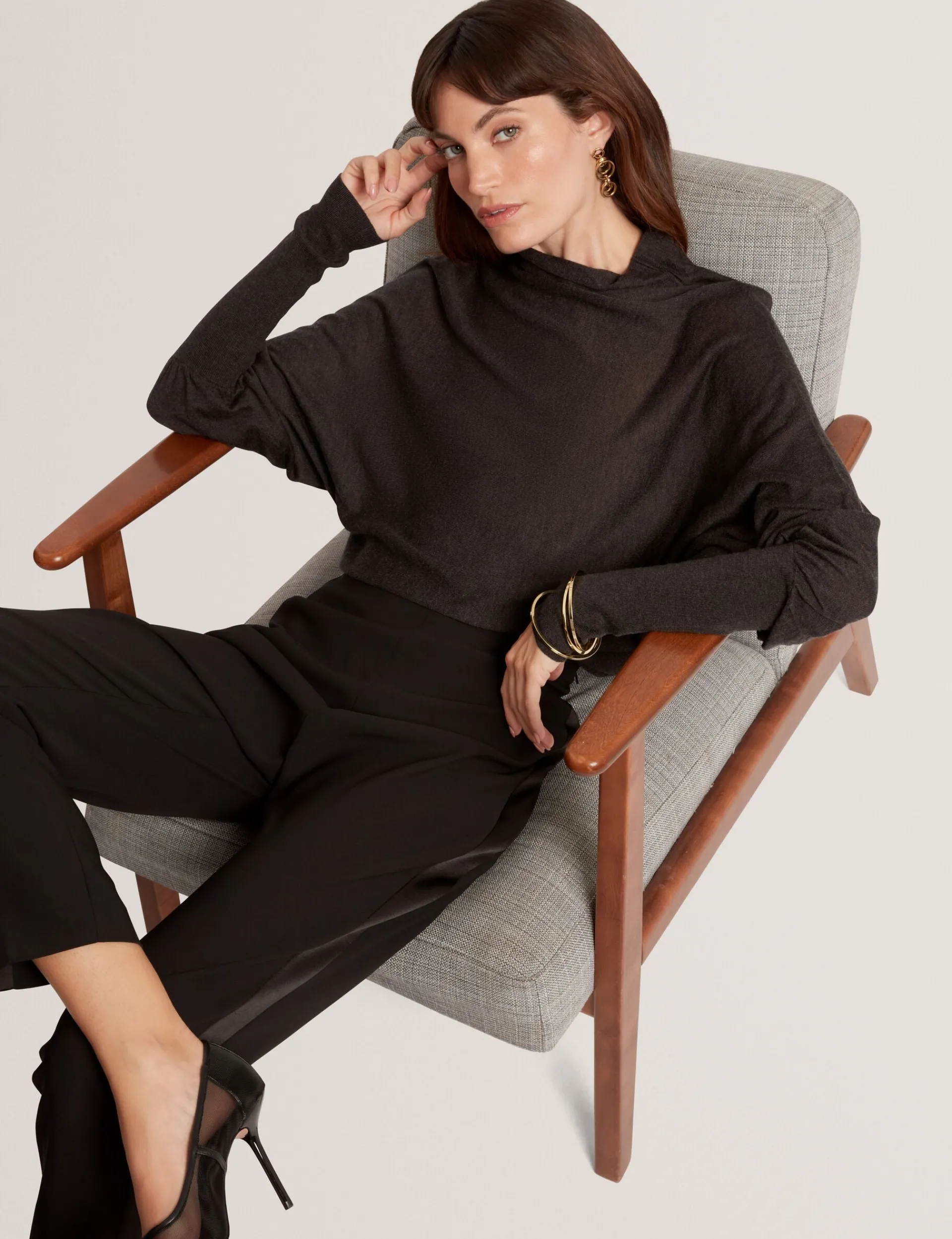 New Lobster Limited Oberteile & Blusen|Pullover & Strickjacken<Feiner Merinowollpullover, lang geschnitten
