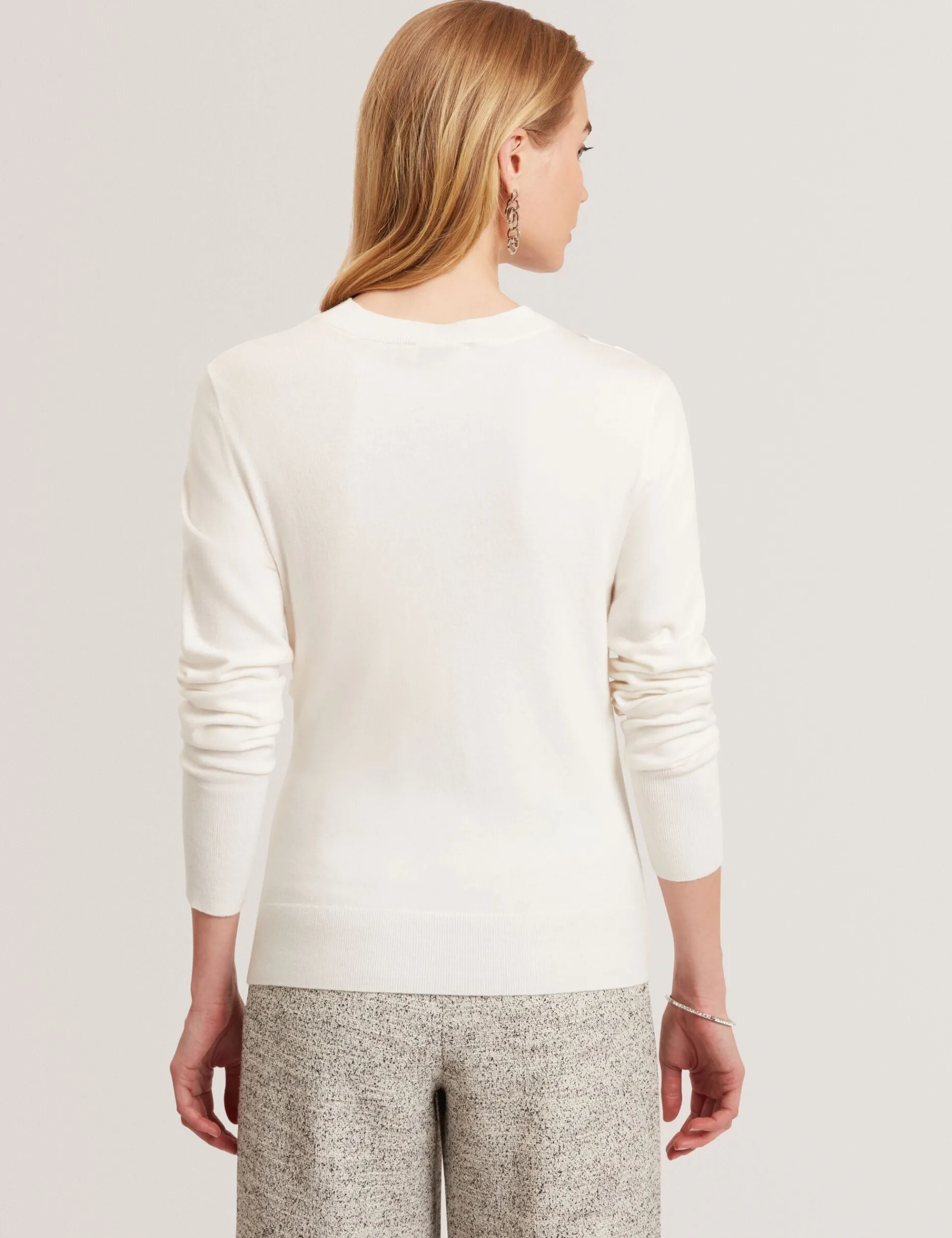 New Lobster Limited Oberteile & Blusen|Pullover & Strickjacken<Feinstrickoberteil mit drapierter Satin-Vorderseite