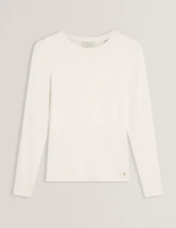 New Lobster Limited Oberteile & Blusen|Arbeitskleidung<Figurbetontes Langarmshirt aus weichem Jersey