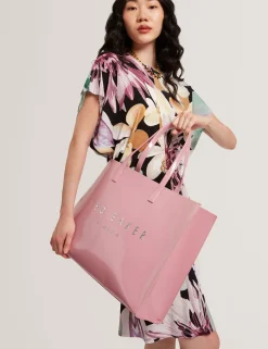 New Lobster Limited Tragetaschen|Golden Hour<Geknitterte Oversized Icon Tote Bag aus Kunstleder