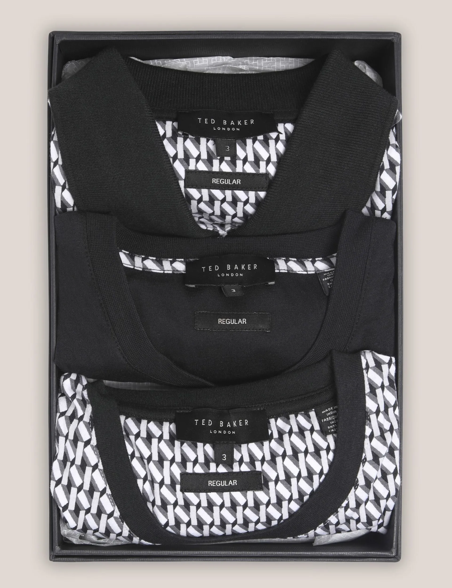 New Lobster Limited Oberteile & T-Shirts<Geometrisches Jersey-Top-Geschenkset, 3er-Pack
