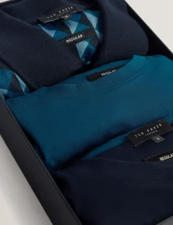 New Lobster Limited Breezy Blues Bearbeiten<Geometrisches Jersey-Top-Set, 3er-Pack
