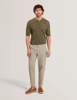 Herren New Lobster Limited Luxusgeschenke Für Herren|Der Weihnachtsladen<Geometrisches, offenes Strick-Kurzarm-Polo