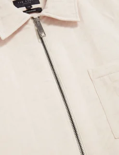 New Lobster Limited Mäntel Und Jacken<Gestepptes Overshirt mit Struktur und Reißverschluss