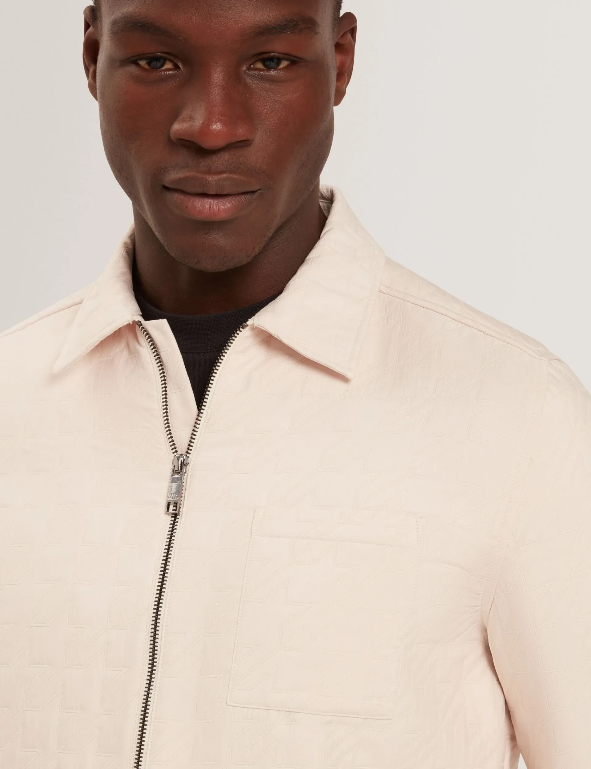 New Lobster Limited Mäntel Und Jacken<Gestepptes Overshirt mit Struktur und Reißverschluss