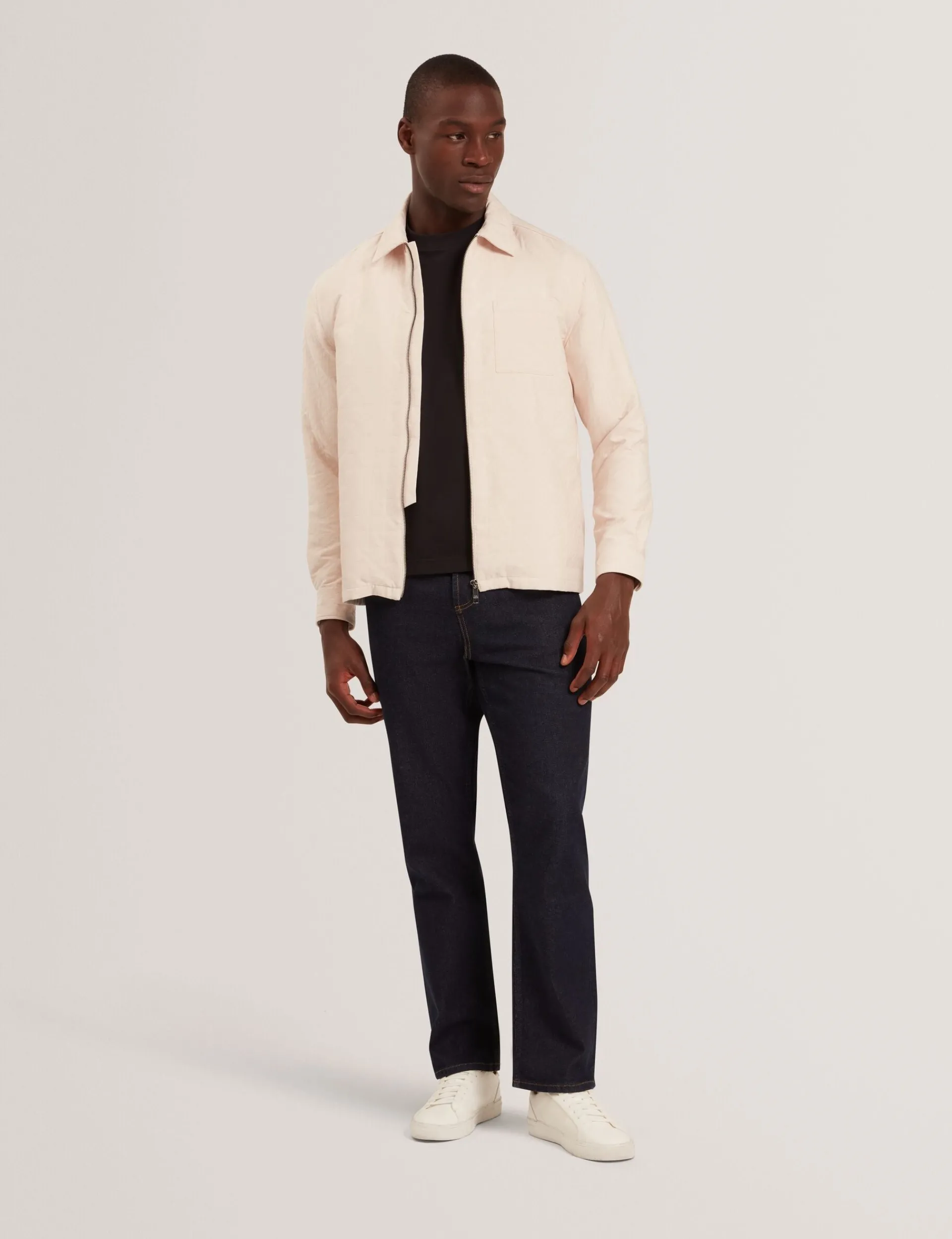 New Lobster Limited Mäntel Und Jacken<Gestepptes Overshirt mit Struktur und Reißverschluss