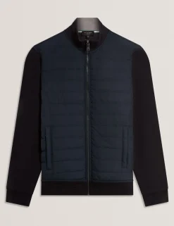 New Lobster Limited Mäntel Und Jacken<Gesteppte Strickjacke mit durchgehendem Reißverschluss vorne