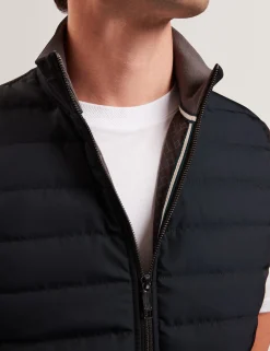Herren New Lobster Limited Luxusgeschenke Für Herren|Mäntel Und Jacken<Gesteppte Weste mit Stehkragen und Reißverschluss vorne