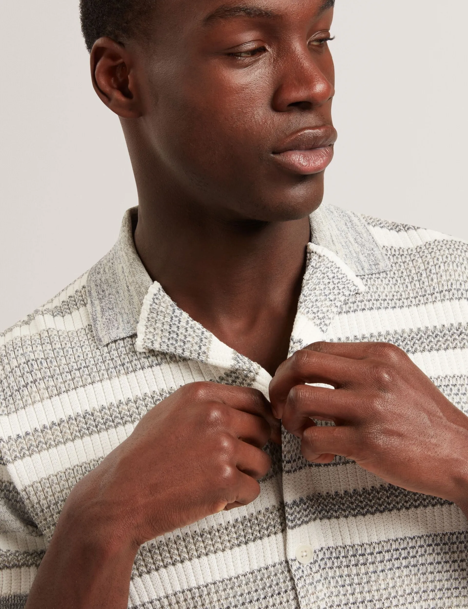 New Lobster Limited Shirts|Der Weihnachtsladen<Gestreiftes Strickhemd mit lockeren Ärmeln
