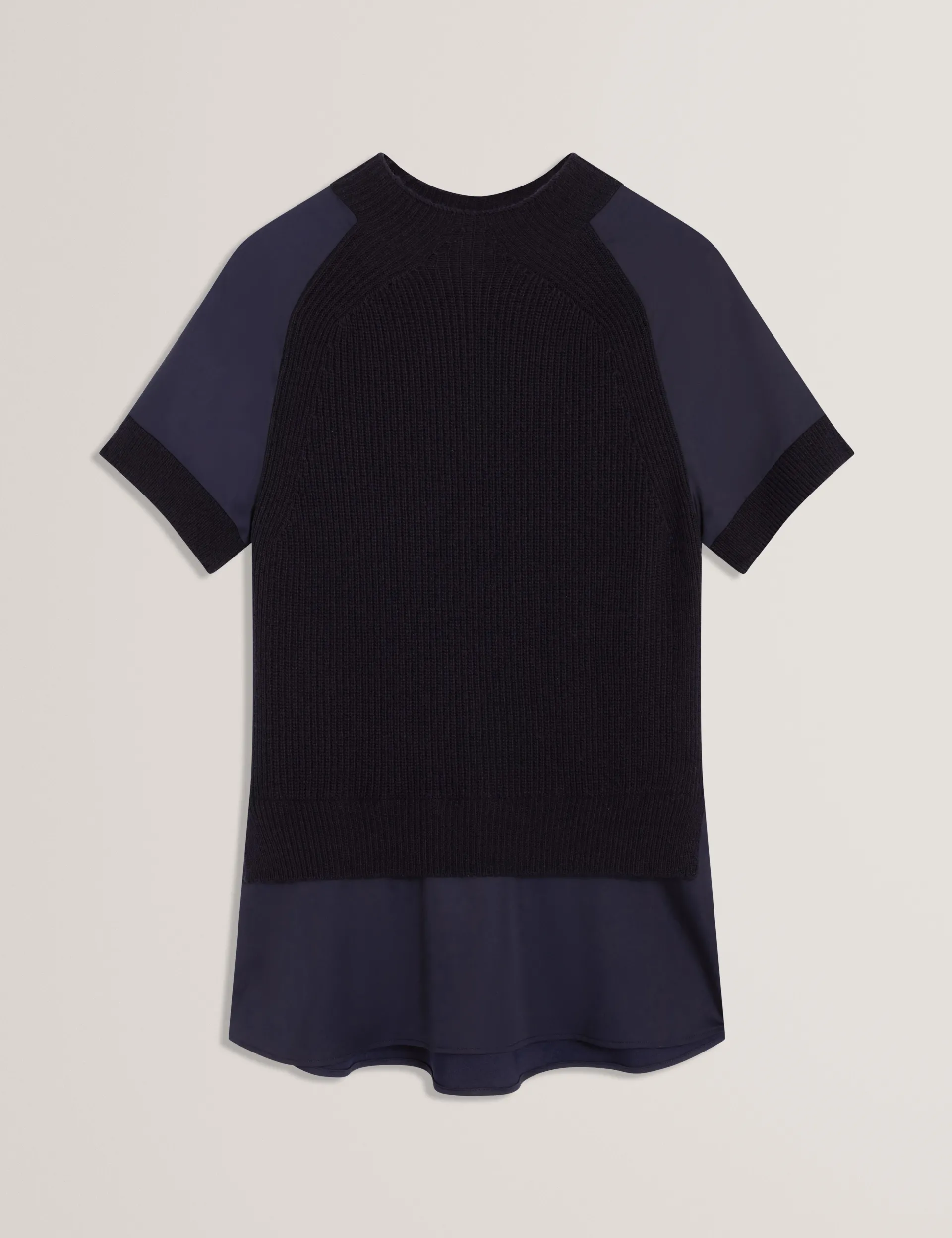 New Lobster Limited Oberteile & Blusen|Pullover & Strickjacken<Grobstrick-Kurzarmshirt mit Hemdsaum
