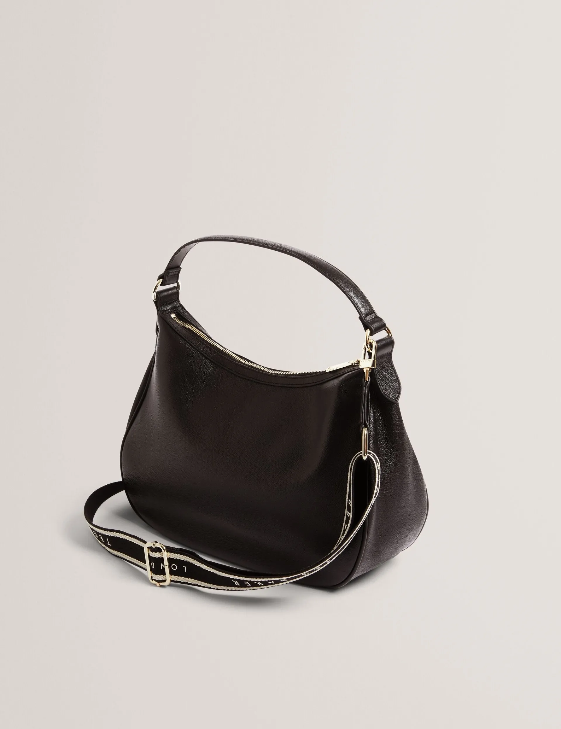 New Lobster Limited Umhängetaschen<Große Hobo-Tasche aus Leder mit Gurtband