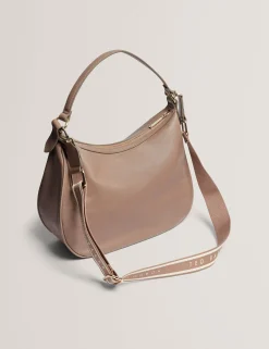 New Lobster Limited Umhängetaschen<Große Hobo-Tasche aus Leder mit Gurtband