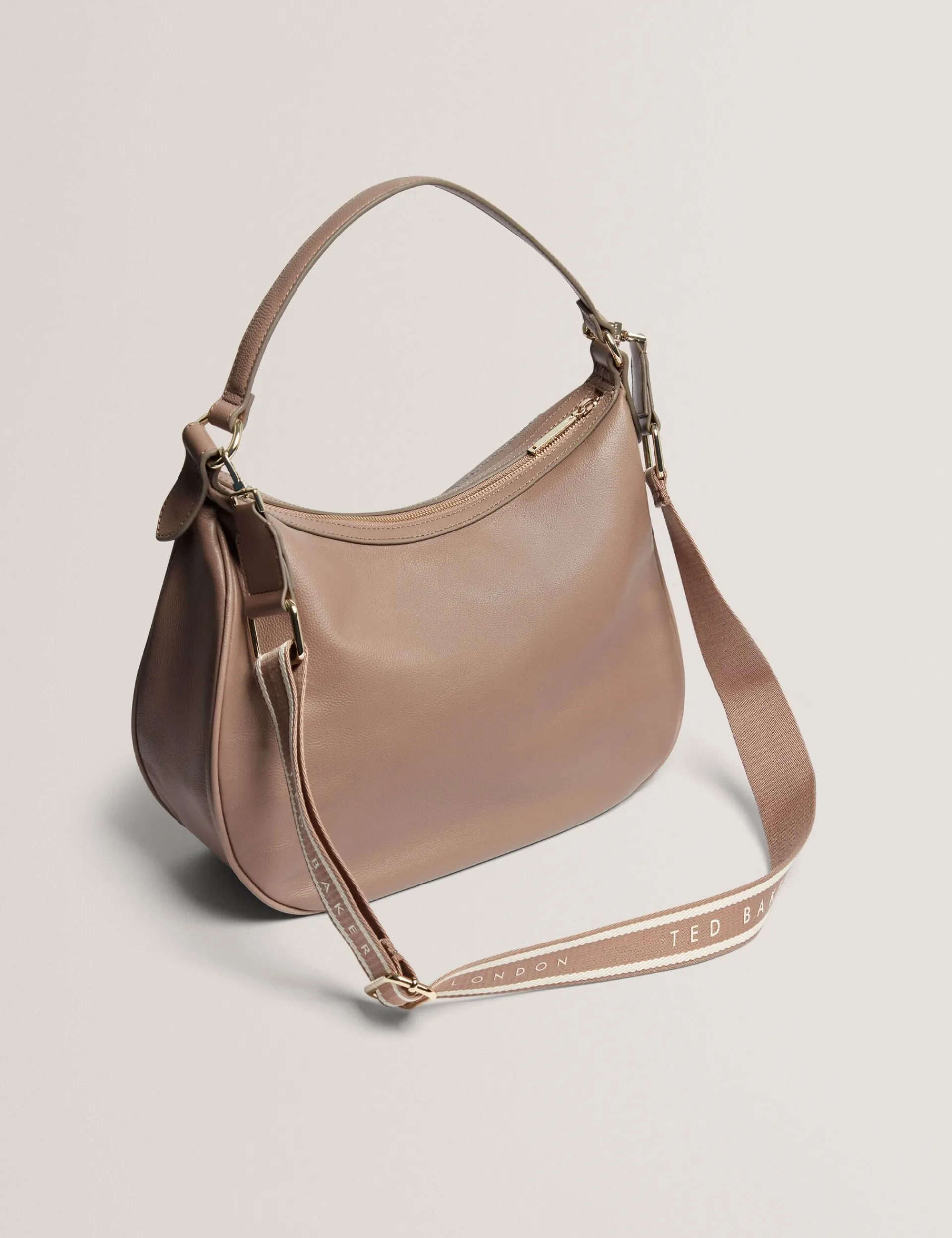 New Lobster Limited Umhängetaschen<Große Hobo-Tasche aus Leder mit Gurtband