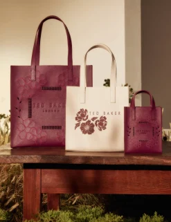 New Lobster Limited Tragetaschen|Icon & Signature Taschen<Große Shopper-Tasche mit Blumenstickerei