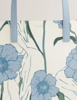 New Lobster Limited Tragetaschen|Neue Frühlingsblumen<Große Tasche mit Blumenmuster