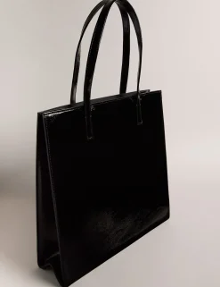 New Lobster Limited Tragetaschen|Icon & Signature Taschen<Große Tragetasche mit Icon-Motiv aus geknittertem Kunstleder