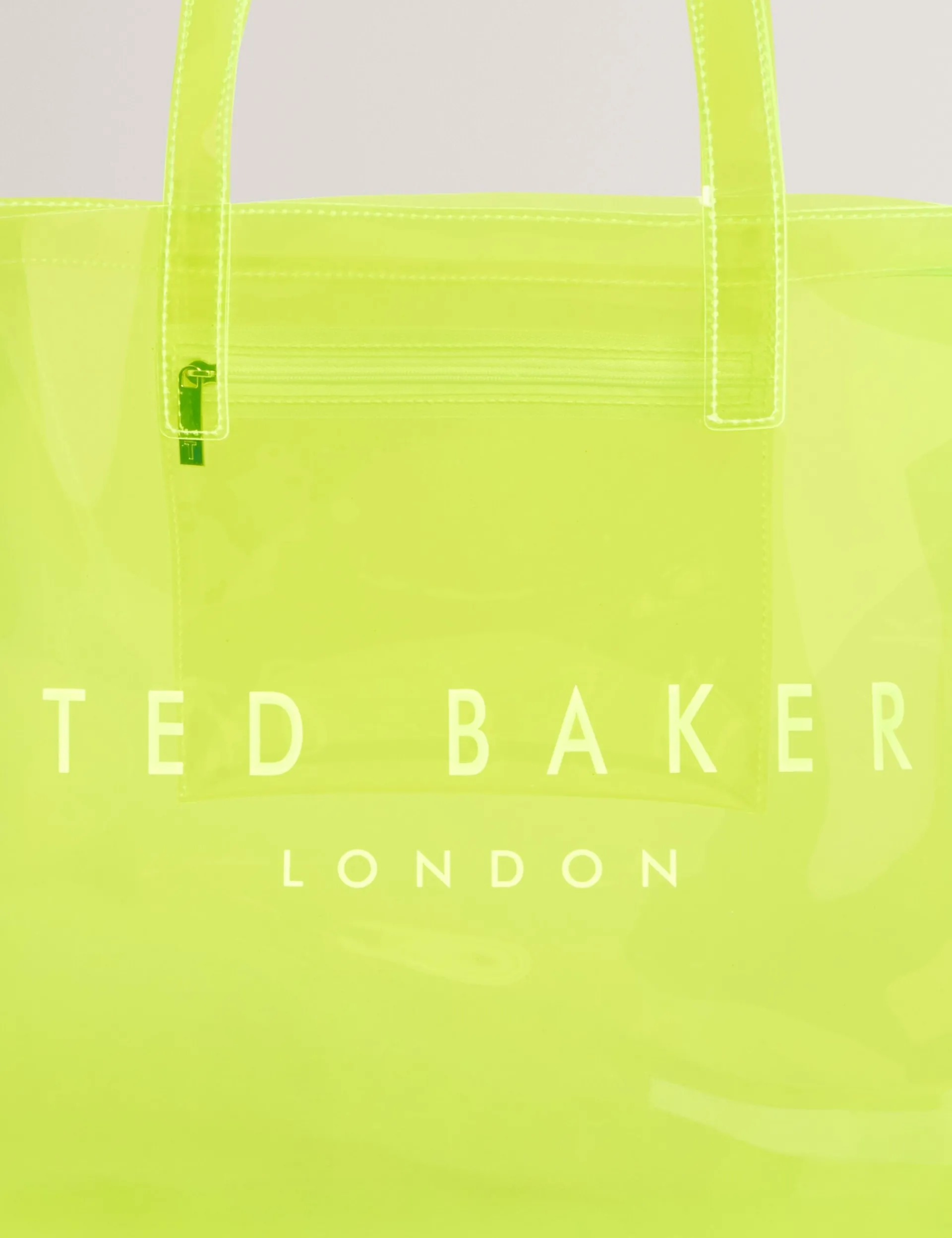 New Lobster Limited Tragetaschen|Icon & Signature Taschen<Große Tragetasche mit Neon-Symbol aus durchsichtigem Vinyl