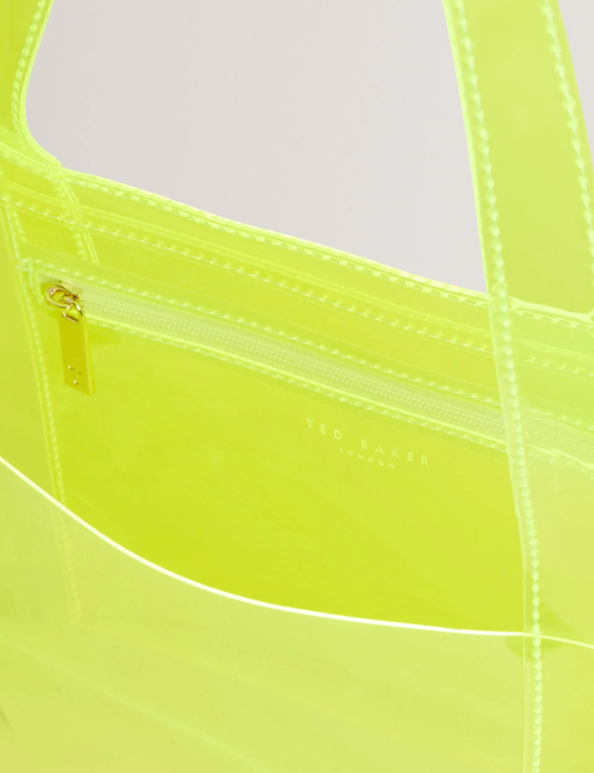 New Lobster Limited Tragetaschen|Icon & Signature Taschen<Große Tragetasche mit Neon-Symbol aus durchsichtigem Vinyl