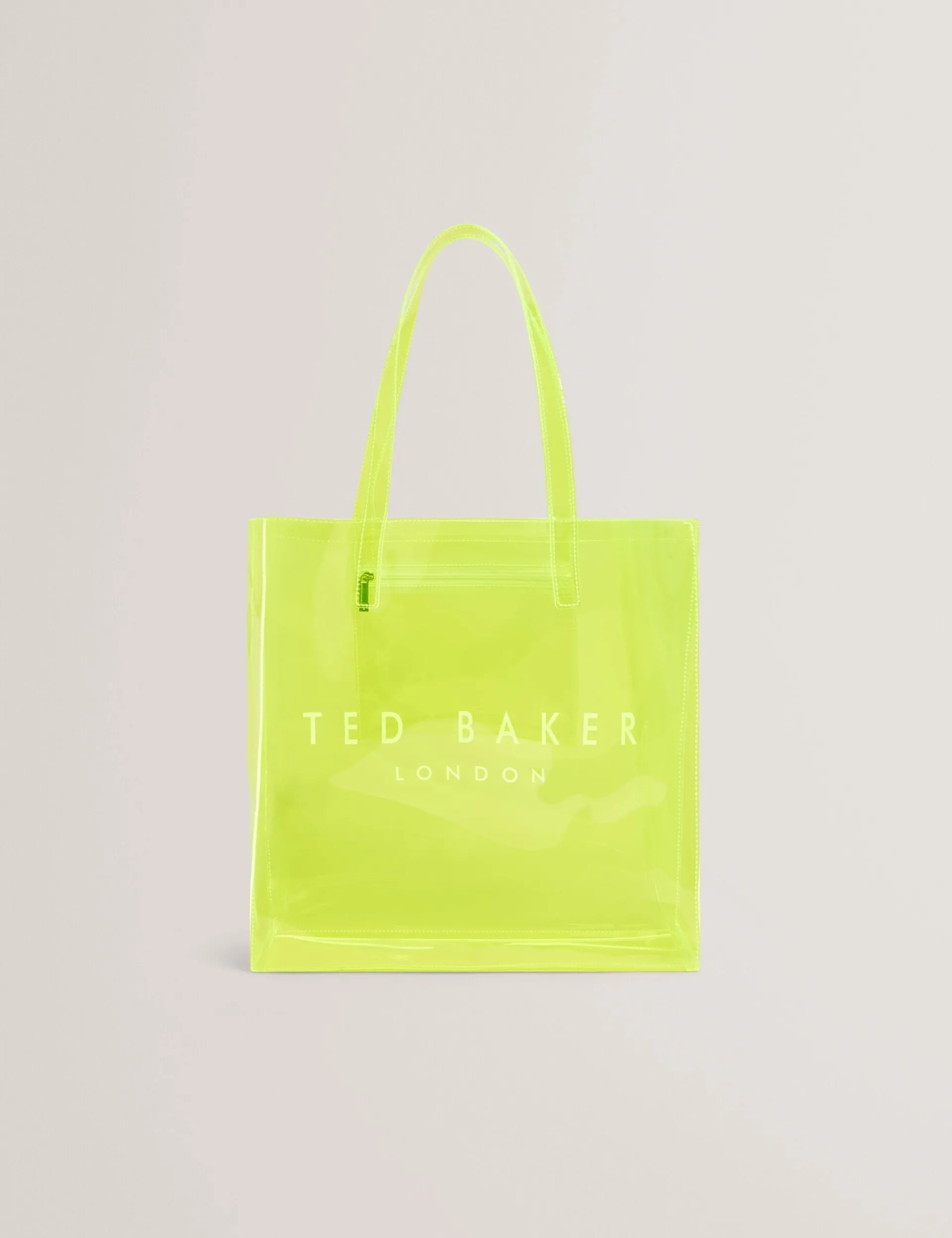 New Lobster Limited Tragetaschen|Icon & Signature Taschen<Große Tragetasche mit Neon-Symbol aus durchsichtigem Vinyl