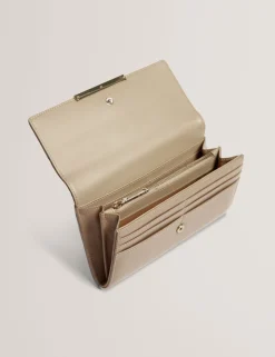 New Lobster Limited Geldbörsen & Kartenetuis|Sämtliches Zubehör<Große zweifach faltbare Handtasche aus Leder mit Bar-Detail
