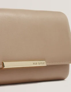 New Lobster Limited Geldbörsen & Kartenetuis|Sämtliches Zubehör<Große zweifach faltbare Handtasche aus Leder mit Bar-Detail