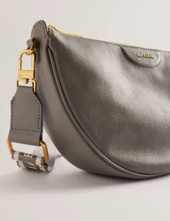 New Lobster Limited Umhängetaschen<Halbmondförmige Umhängetasche aus Leder mit Gurtband