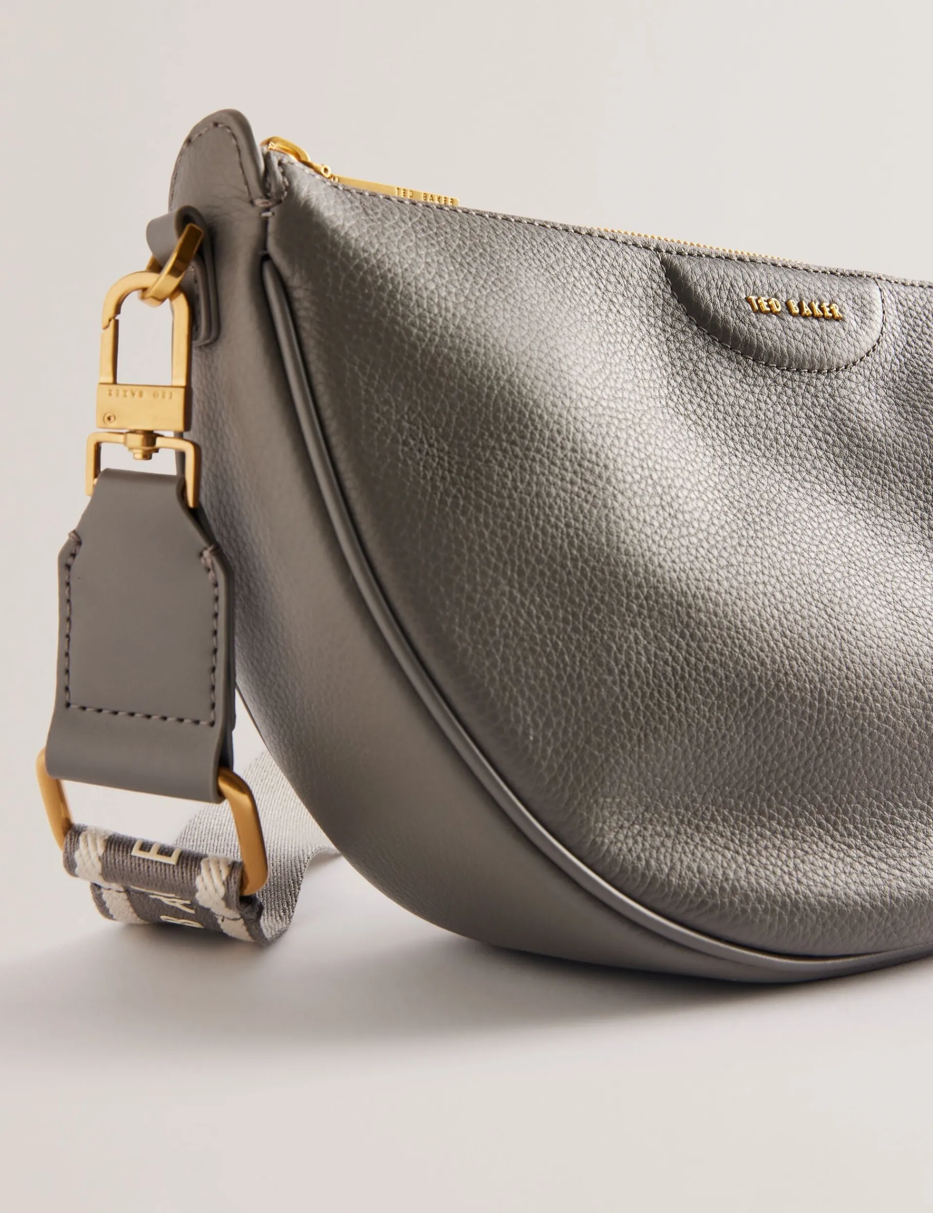 New Lobster Limited Umhängetaschen<Halbmondförmige Umhängetasche aus Leder mit Gurtband