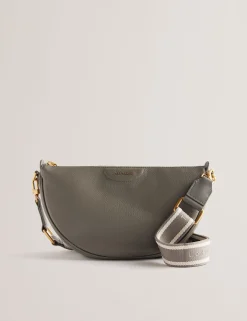 New Lobster Limited Umhängetaschen<Halbmondförmige Umhängetasche aus Leder mit Gurtband