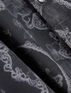 Herren New Lobster Limited Luxusgeschenke Für Herren|Shirts<Hemd aus dehnbarem Baumwoll-Stretch mit botanischer Spitze
