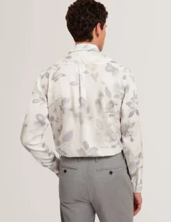 New Lobster Limited Shirts|Festliche Kleidung<Hemd mit fotografischem Blattdruck, normale Passform