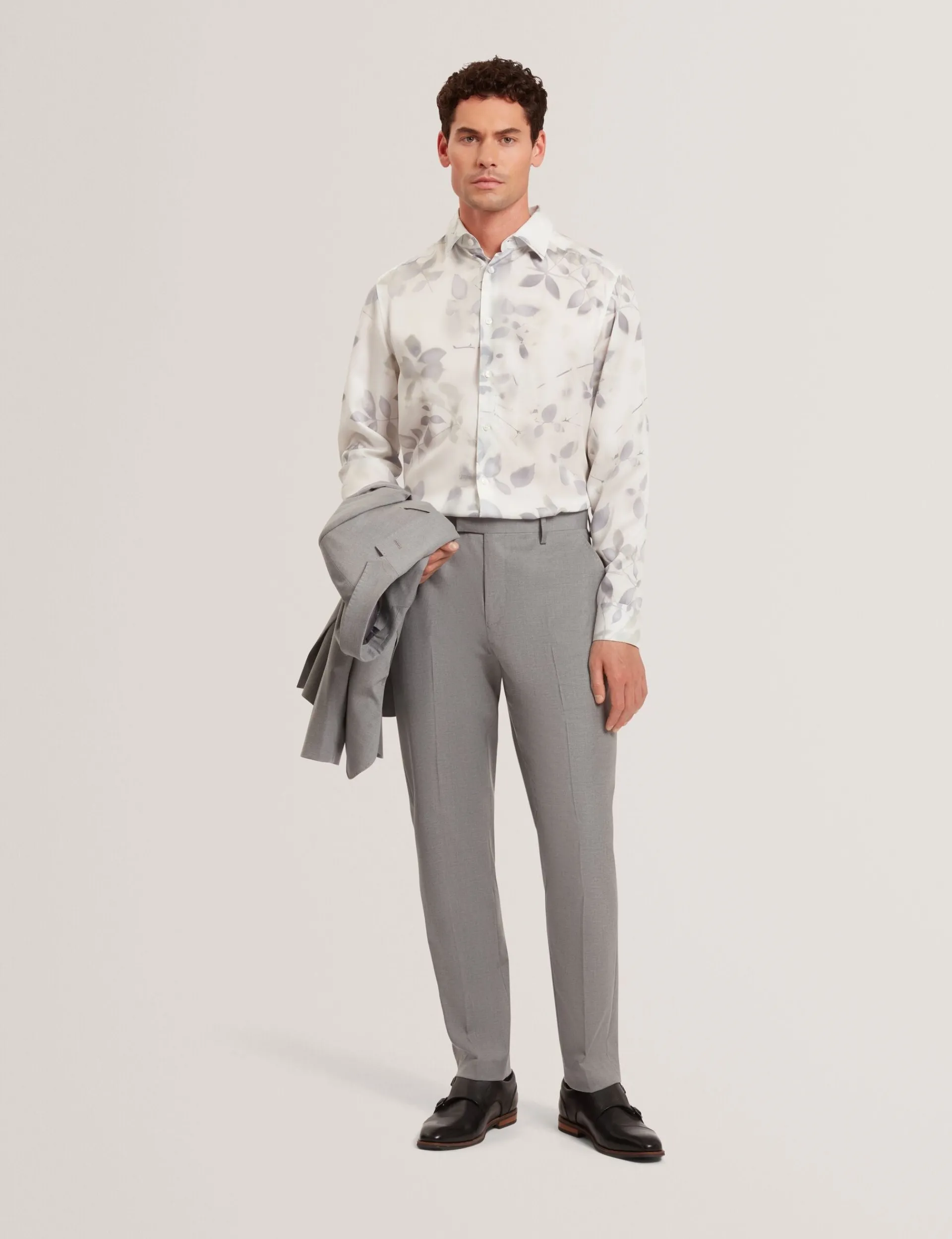 New Lobster Limited Shirts|Festliche Kleidung<Hemd mit fotografischem Blattdruck, normale Passform
