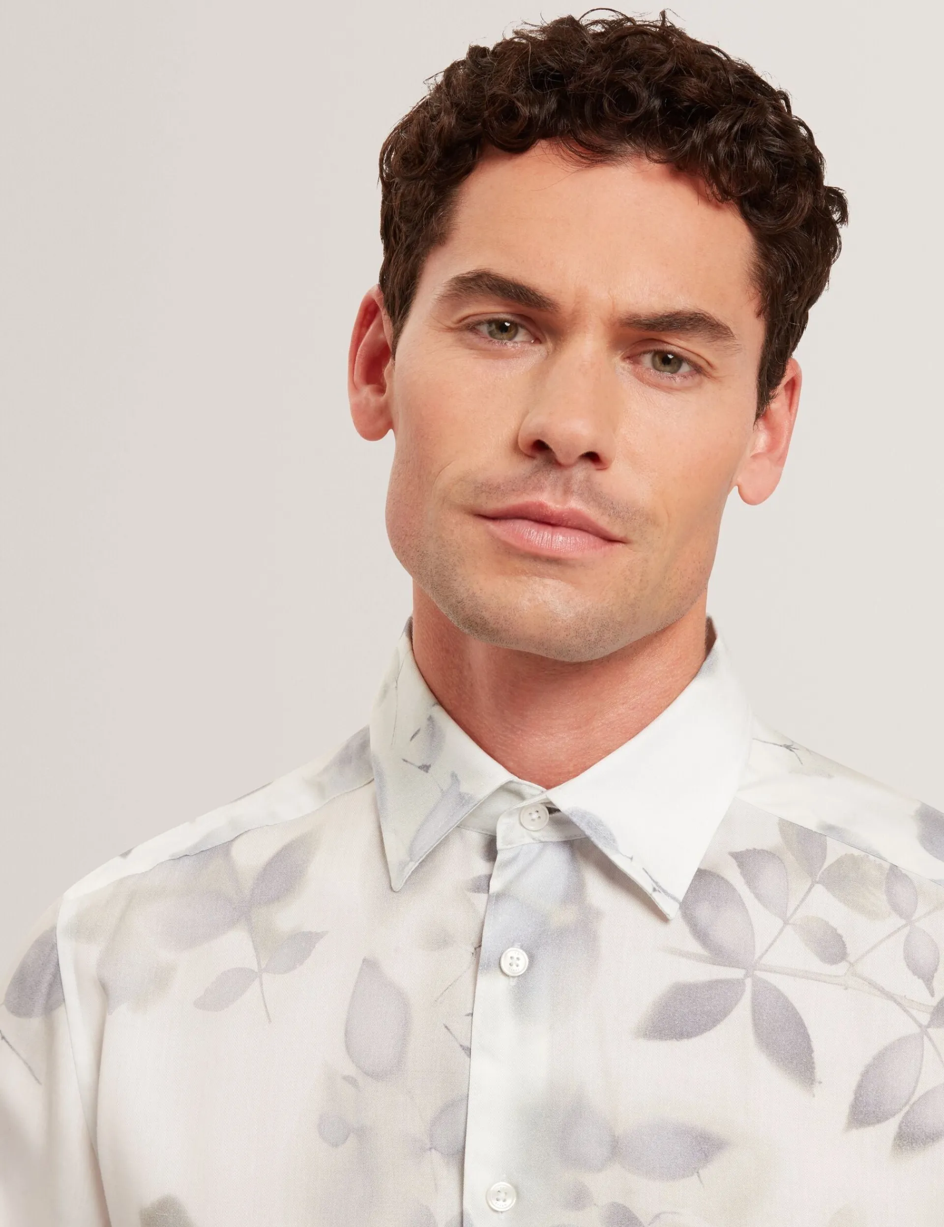 New Lobster Limited Shirts|Festliche Kleidung<Hemd mit fotografischem Blattdruck, normale Passform
