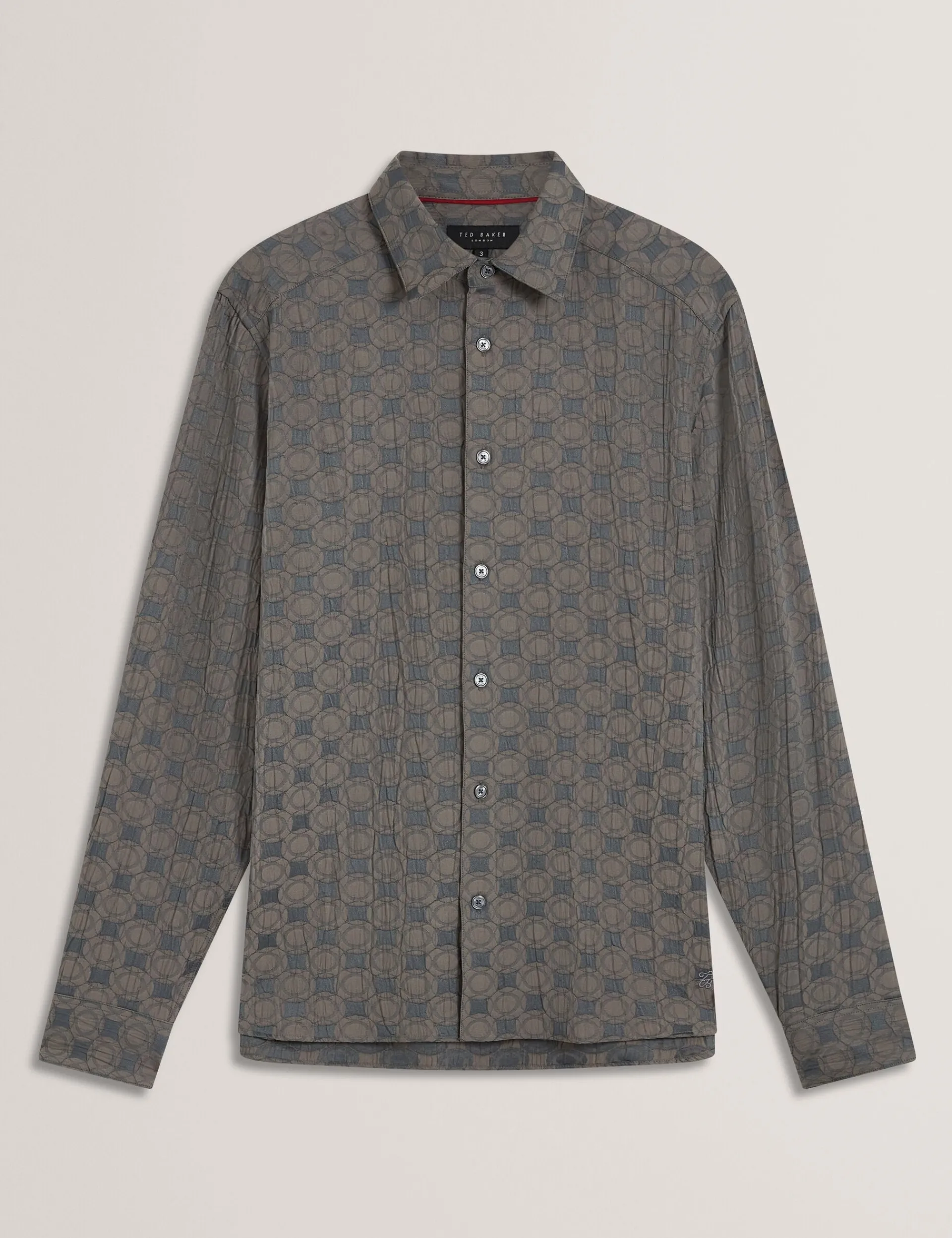 New Lobster Limited Shirts|Festliche Kleidung<Hemd mit geometrischer Knitterstruktur
