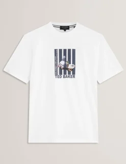 New Lobster Limited Der Weihnachtsladen|Breezy Blues Bearbeiten<Heritage Bird Graphic Rundhals-T-Shirt