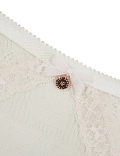 Licensee Pie 2 Brands Nachtwäsche & Dessous|Nachtwäsche & Dessous<High-Leg-Tanga aus Mesh und Spitze